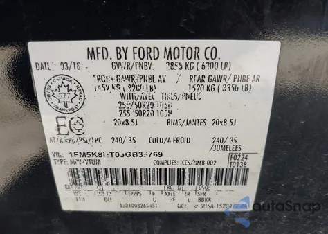 2018 Ford Explorer Platinum from USA, damaged, VIN 1FM5K8HT0JGB35769